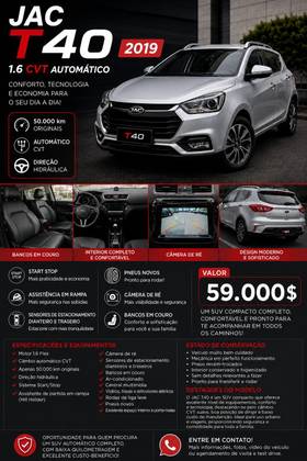 JAC T40 1.6 16V GASOLINA 4P CVT